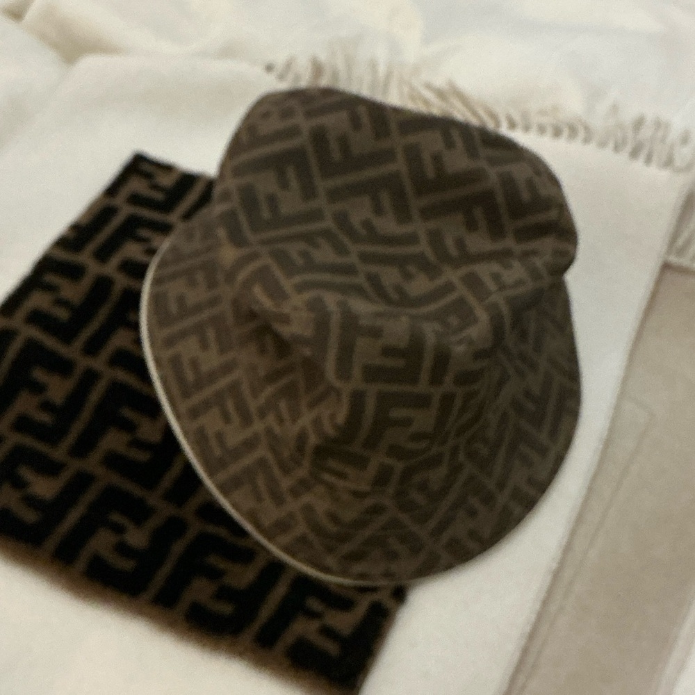 Fendi Monogram Brown Bucket Hat